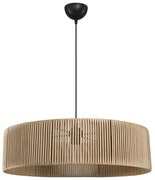 Φωτιστικό οροφής μονόφωτο Tebaha pakoworld Ε27 σε φυσική απόχρωση Φ55x20εκ