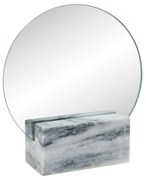 Καθρέφτης Humana Γκρι Μάρμαρο-Γυαλί H18.5xW16.5xD4.5 cm EIGHMOOD