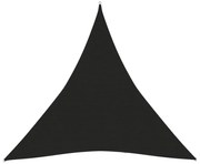 vidaXL Πανί Σκίασης Μαύρο 3,6 x 3,6 x 3,6 μ. από HDPE 160 γρ./μ²