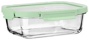 Estia Φαγητοδοχείο Από Βοριοπυριτικό Γυαλί Click And Seal 1520ml 23.5x18x7.6cm Με Πλαστικό Καπάκι Mint 01-26585