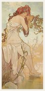 Αναπαραγωγή The Seasons: Summer (1896), Alfons Mucha