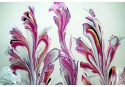 Χαλάκι Κουζίνας Wookece 189 Fuchsia-White Conceptum Hypnose 50X80 Πολυέστερ