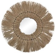 Καθρέπτης Apler Inart mendong Φ60x6εκ 337-000040-337-000040-Καφέ 337-000040