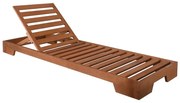 WOODWELL Ε226,1VERANO Ξαπλώστρα (B) Οξιά, Βαφή Εμποτισμού Απόχρωση Μελί 75x213x16cm Ε226,1