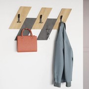 Megapap Κρεμάστρα Τοίχου Livy Sapphire Oak - Γκρι Ρετρό