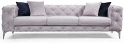 Καναπές Τριθέσιος Como 569HLN1103 237x90x73cm Light Grey