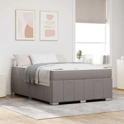 vidaXL Σκελετός Κρεβατιού με στρώμα Taupe 160 x 200 cm ύφασμα