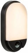 Φωτιστικό Επίτοιχο Lucide 22864-10-30 HUPS IR Μαύρο Ματ (Black Mat)|Λευκό (White) 3000 K