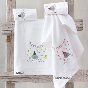 Βρεφικές Πετσέτες (Σετ 2τμχ) Rythmos Bubbles 450gsm Λευκό,Μπλε