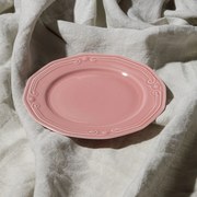 Πιάτο Ρηχό Πορσελάνινο Ανάγλυφο 20cm Estia Home Art Athénée Rose 07-13554