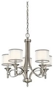 Πολυέλαιος Κρεμαστό Φωτιστικό 5xE14 Lacey Elstead Lighting-KL-LACEY5-AP-Γκρι KL-LACEY5-AP
