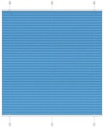 vidaXL Πλισέ περσίδα Μπλε 120x150 cm Πλάτος υφάσματος 119,4 cm