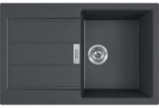 Franke Sirius 2.0 611-78 (500) Αντιστρεφόμενος Carbon Black Tectonite Νεροχύτης 45cm