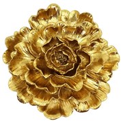 GOLDEN ROSE DECO ΛΟΥΛΟΥΔΙ POLYRESIN ΧΡΥΣΟ D24xH4,7cm