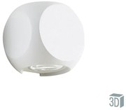 Απλίκα Αλουμινίου Up-down Λευκή  Led 2*2w 235lm 3000K 47°  IP54  Viokef Ballito 4210900