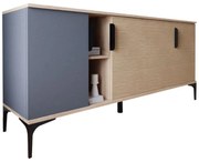 Μπουφές Tajesy μελαμίνης ανθρακί-oak 180x40x78εκ 180x40x78 εκ.