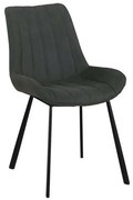 Καρέκλα Μεταλλική Matt ΕΜ790,1 Anthracite Σετ 4τμχ Metal, Fabric