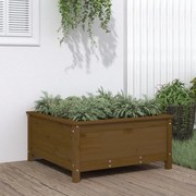 vidaXL Ζαρντινιέρα Μελί 82,5 x 82,5 x 39 εκ. από Μασίφ Ξύλο Πεύκου