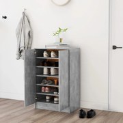 vidaXL Παπουτσοθήκη Γκρι Σκυροδέματος 60 x 35 x 92 εκ. από Μοριοσανίδα