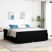 vidaXL Σκελετός Κρεβατιού Άλλο Μαύρο 200 x 200 cm ύφασμα