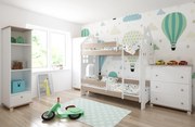 Παιδική Κουκέτα  House  White + Oak  80x180cm  BC50026A  BabyCute (Δώρο τα Στρώματα)