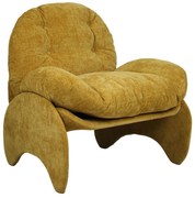 Πολυθρόνα ArteLibre ANANKE Κίτρινο Ύφασμα/Μέταλλο/Ξύλο 85x78x84cm