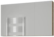 Καθρέπτης μπάνιου - Ντουλάπι Luxus 85 Pl Wood Dark
