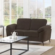 WOODWELL KATRINA Καναπές 2θ - Σαλονιού - Καθιστικού, Ύφασμα Καφέ, K/D 162x87x89cm Ε9446,23