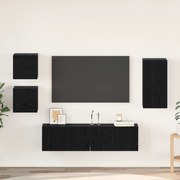 vidaXL Σετ επίπλου τηλεόρασης 5 pcs Μαύρη δρυς Επεξεργασμένο ξύλο