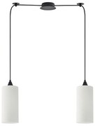 Φωτιστικό Οροφής Κρεμαστό Adept Tube 77-9000 11x300cm 2xE27 60W White Homelighting Κρύσταλλο,Γυαλί