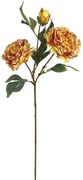 Τεχνητό Λουλούδι Παιώνια 00-10000-0 71cm Yellow Marhome Πλαστικό, Ύφασμα