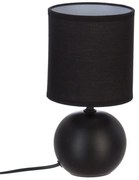 Table lamp PWL-1210 E14 60W ceramic black D13x25cm 13x13x25 εκ.