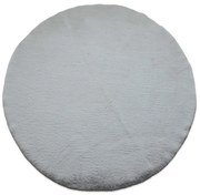 Γούνινο Στρογγυλό Χαλί (Φ160) New Plan Puffy FC6 Light Grey