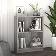 Βιβλιοθήκη Γκρι Sonoma 60x24x76 εκ. από Επεξεργασμένο Ξύλο 815085