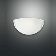 Φωτιστικό Τοίχου - Απλίκα Fox 2385-21-102 White Fabas Luce Μέταλλο,Γυαλί