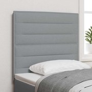 vidaXL Κεφαλάρι με κεφαλάρι Ανοιχτό γκρι 100 cm ύφασμα