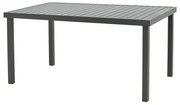 Τραπέζι Kliton pakoworld αλουμινίου ανθρακί 150x80x74εκ (1 τεμάχια)