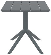 PARIS DARK GREY 70X70X74εκ. ΤΡΑΠΕΖΙ ΠΟΛ/ΝΙΟΥ 70X70X74εκ.