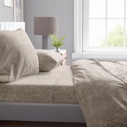 Σεντόνια Shadow 12 (Σετ 4τμχ)Mocha DimCol Υπέρδιπλo 240x270cm Βαμβάκι-Πολυέστερ