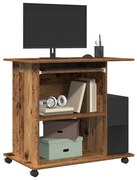 Γραφείο Υπολογιστή Παλιό Ξύλο 80 x 50 x 75 εκ. από Μοριοσανίδα