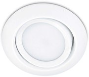 Σποτ Χωνευτό Rila 650310131 Φ8x3cm Led 450Lm 5W 3000K White Trio Lighting Στρόγγυλο