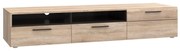Επιπλο TV Solo 180x52x34 αριστερό Sonoma-Wenge MDF Καμπυλωτό τελείωμα στις πόρτες TO-SOLOTV2S1DL