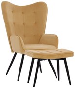 ΠΟΛΥΘΡΟΝΑ ΜΠΕΡΖΕΡΑ ΜΕ ΥΠΟΠΟΔΙΟ FB98918.09 ΧΡΥΣΟ ΒΕΛΟΥΔΟ 70x57x103Υ εκ. 0532994