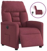 vidaXL Πολυθρόνα Ανακλινόμενη Ηλεκτρική Μπορντό Υφασμάτινη