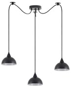 Φωτιστικό Οροφής Κρεμαστό Adept 77-9054 40x300cm 3xE27 60W Black Homelighting Μέταλλο