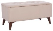 Σκαμπό-Μπαούλο HM9261.03 91x42x43cm Beige-Brown