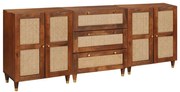vidaXL Σετ Μπουφέ 3 pcs Καφέ 180 x 33 x 75 εκ. Μασίφ ξύλο μάνγκο