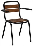 Καρέκλα Texas/P-2 02-00-1331 48x59x82cm Black-Walnut