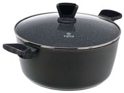 Κατσαρόλα Αντικολλητική Ρηχή Cuisson 01-11130 Φ28cm Dark Grey Estia 28cm Aluminium