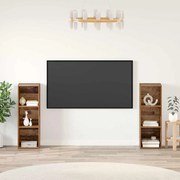vidaXL Σετ επίπλου τηλεόρασης 2 pcs Παλαιό ξύλο 107 x 35 x 37 cm